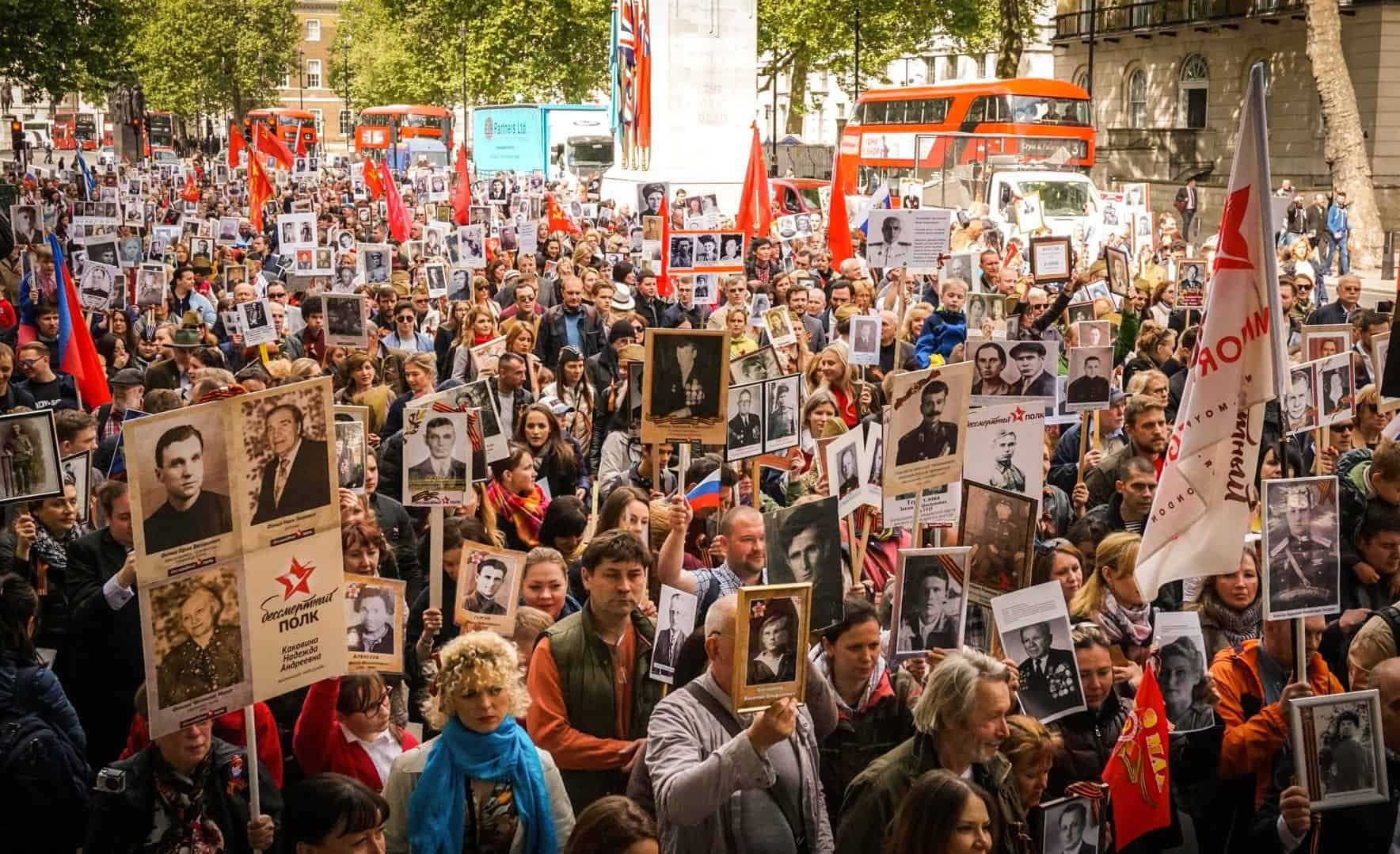 Immortal Regiment in London — archival photo